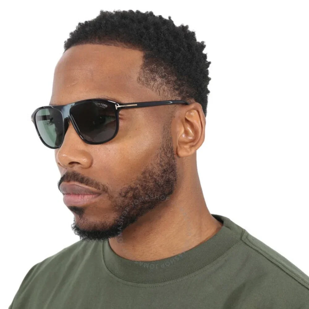 NEW TOM FORD PRESCOTT TF1027 01R POLARIZED MEN SUNGLASSES FT1027/S 01R